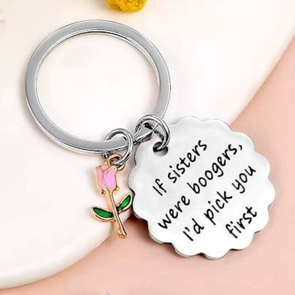 Bag Charm Key Chain💗If Sisters were Boogers🩷 - Picture 2 of 6